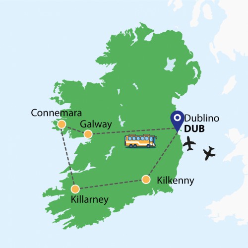 Cartina Magiche Terre d'Irlanda 2024